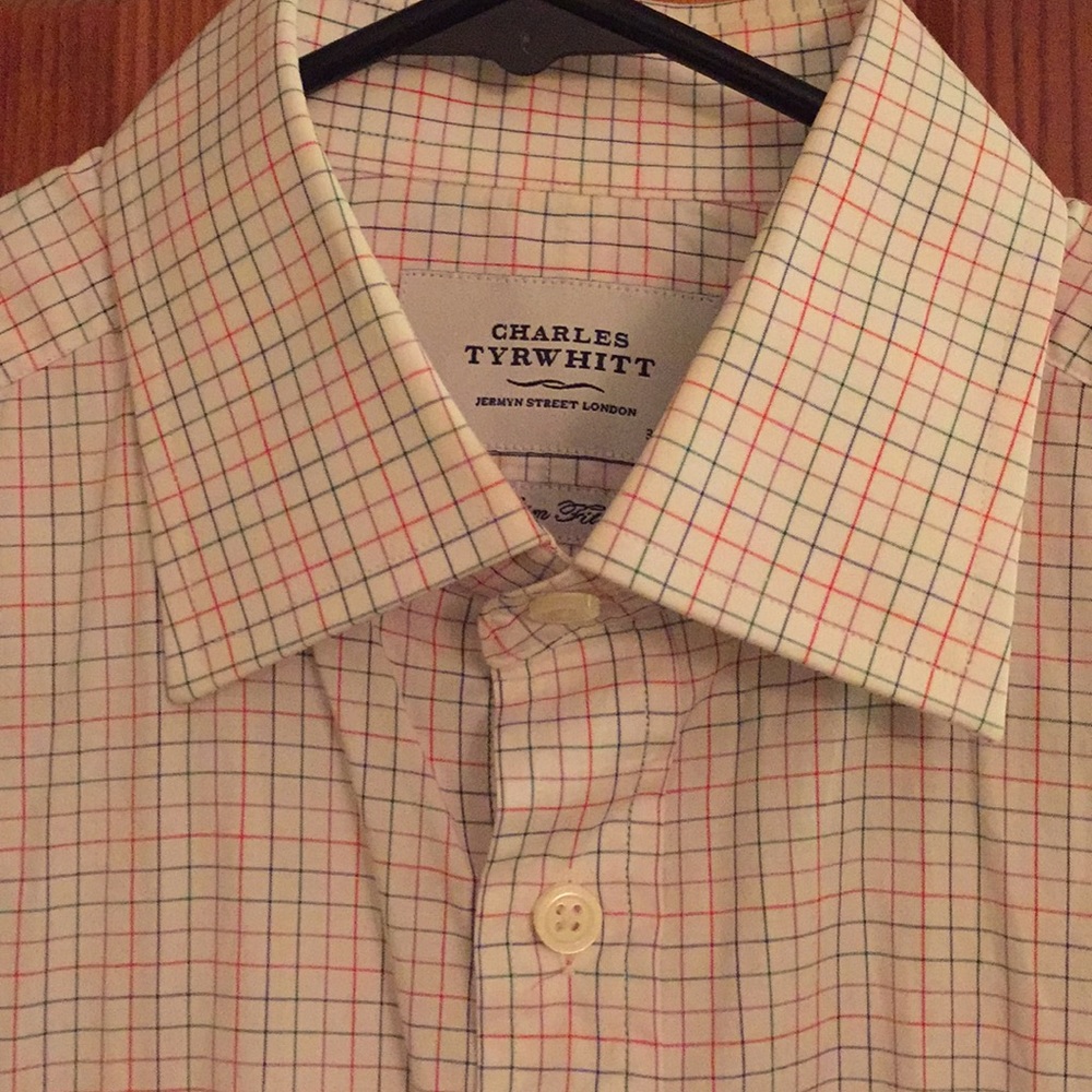 Charles Tyrwhitt Shirt Slim Fit 15/33in 38/84cm